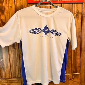 Las Vegas Graphic Tee - White and Blue
